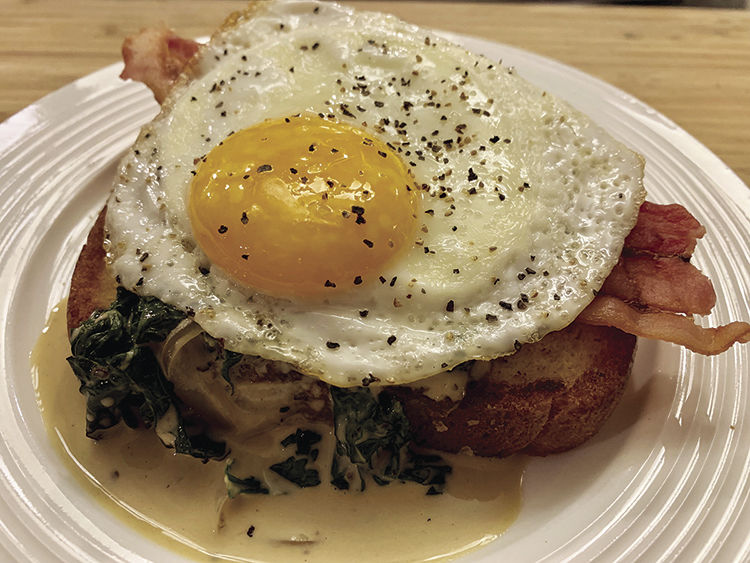 BECK (Bacon, Egg, Cream & Kale) Toast